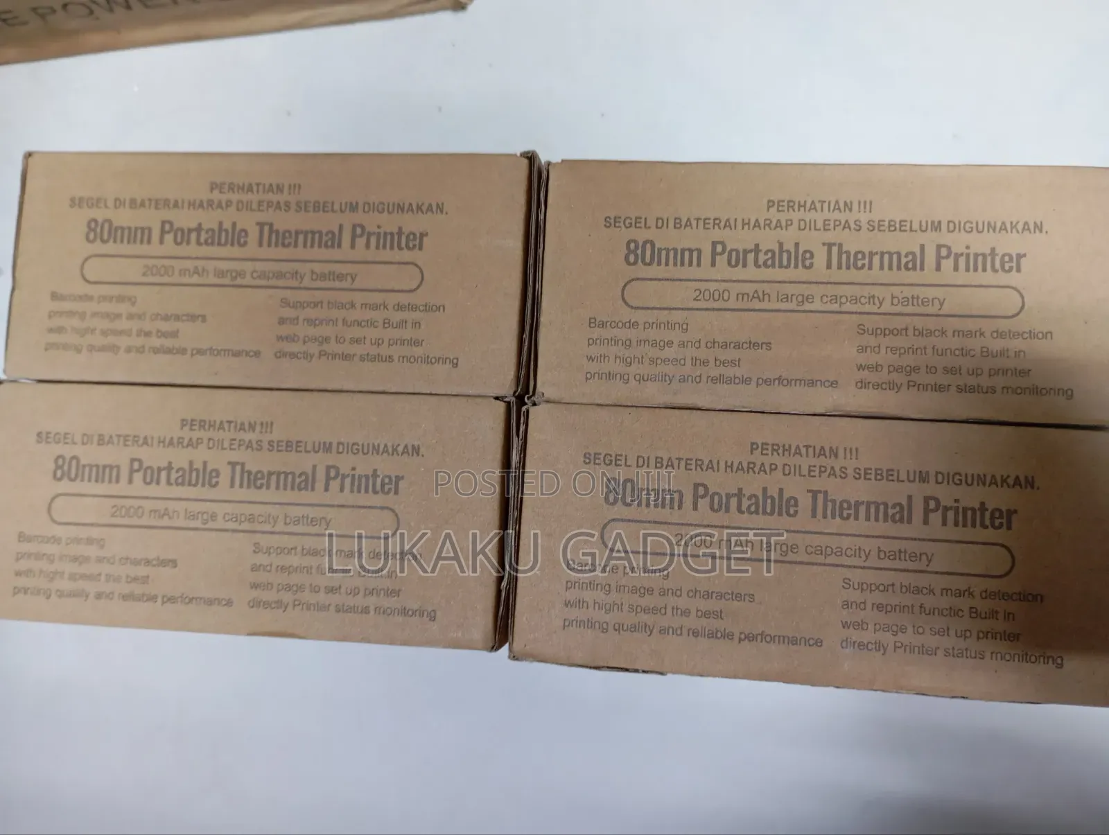 80mm Portable Mobile Thermal Printer Bluetooth for Receipt