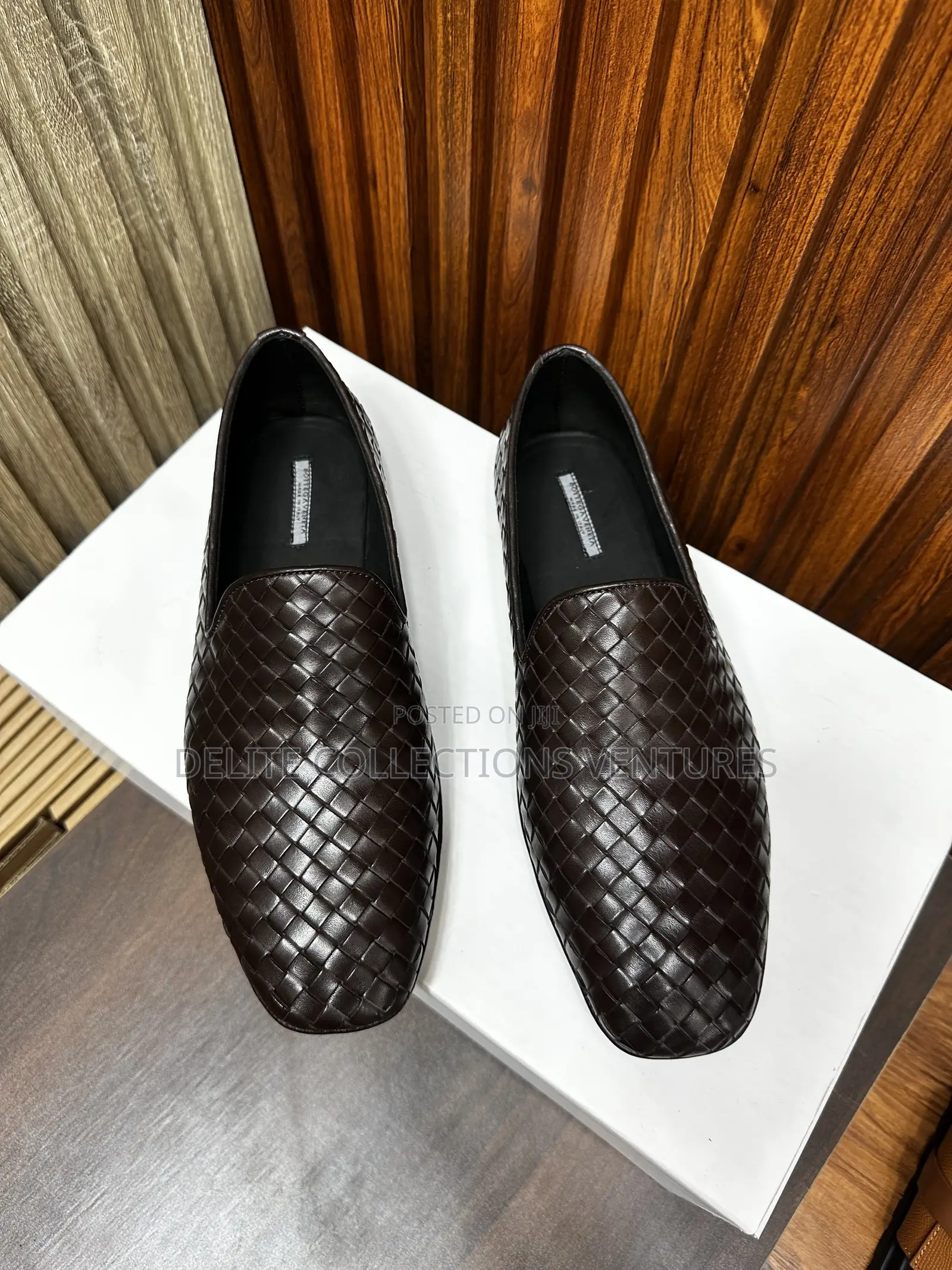 Bottega Veneta–style Intrecciato Woven Loafers