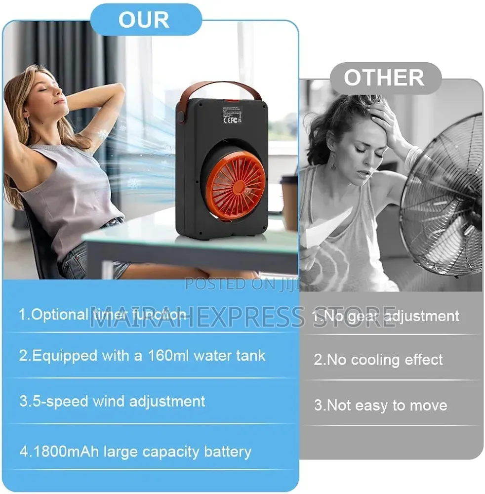 Portable Desktop Spray Fan (Cooling Breeze Air Humidification)