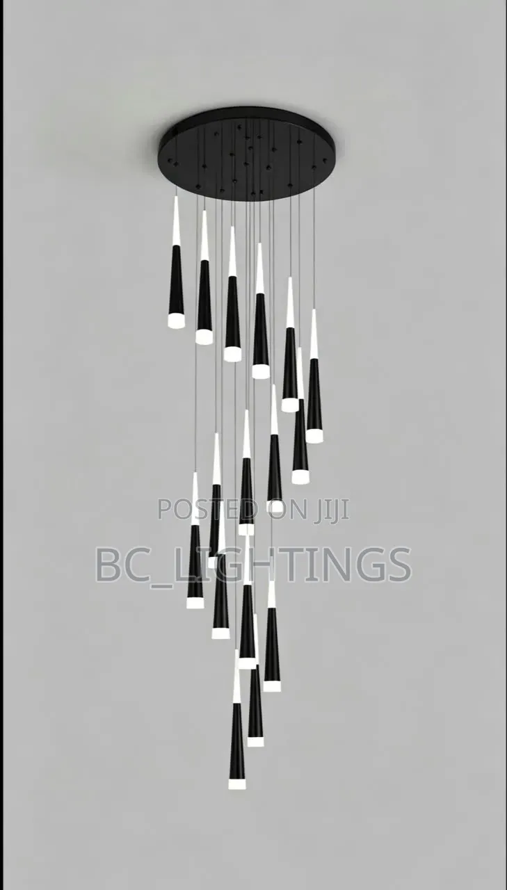 Nordic Luxury Duplex LED Hanging Chandelier Staircase LightingFixtures