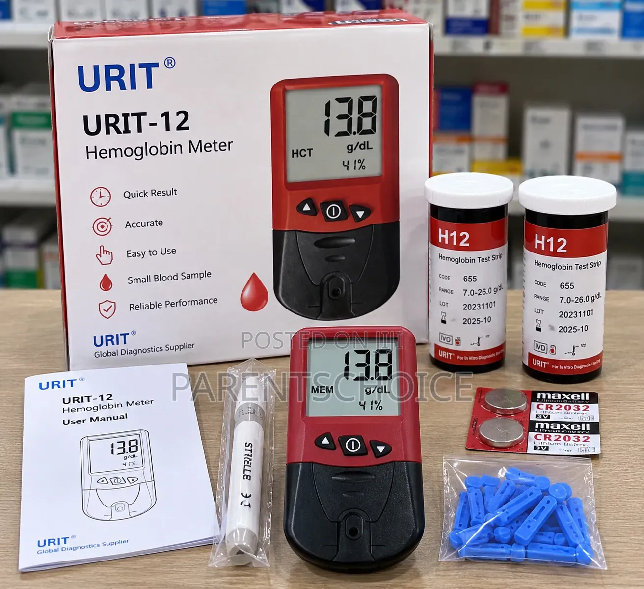 Urit-12 Haemoglobin Meter