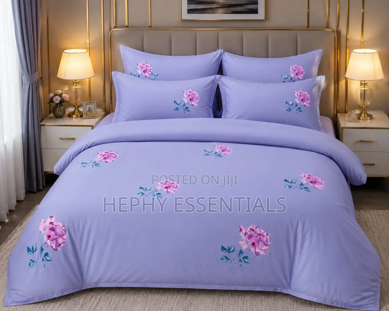 Premium Cotton Bedding Set | Bedsheet, Duvet Pillowcases 6x6
