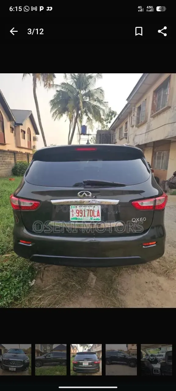 Back Light Infiniti Jx35