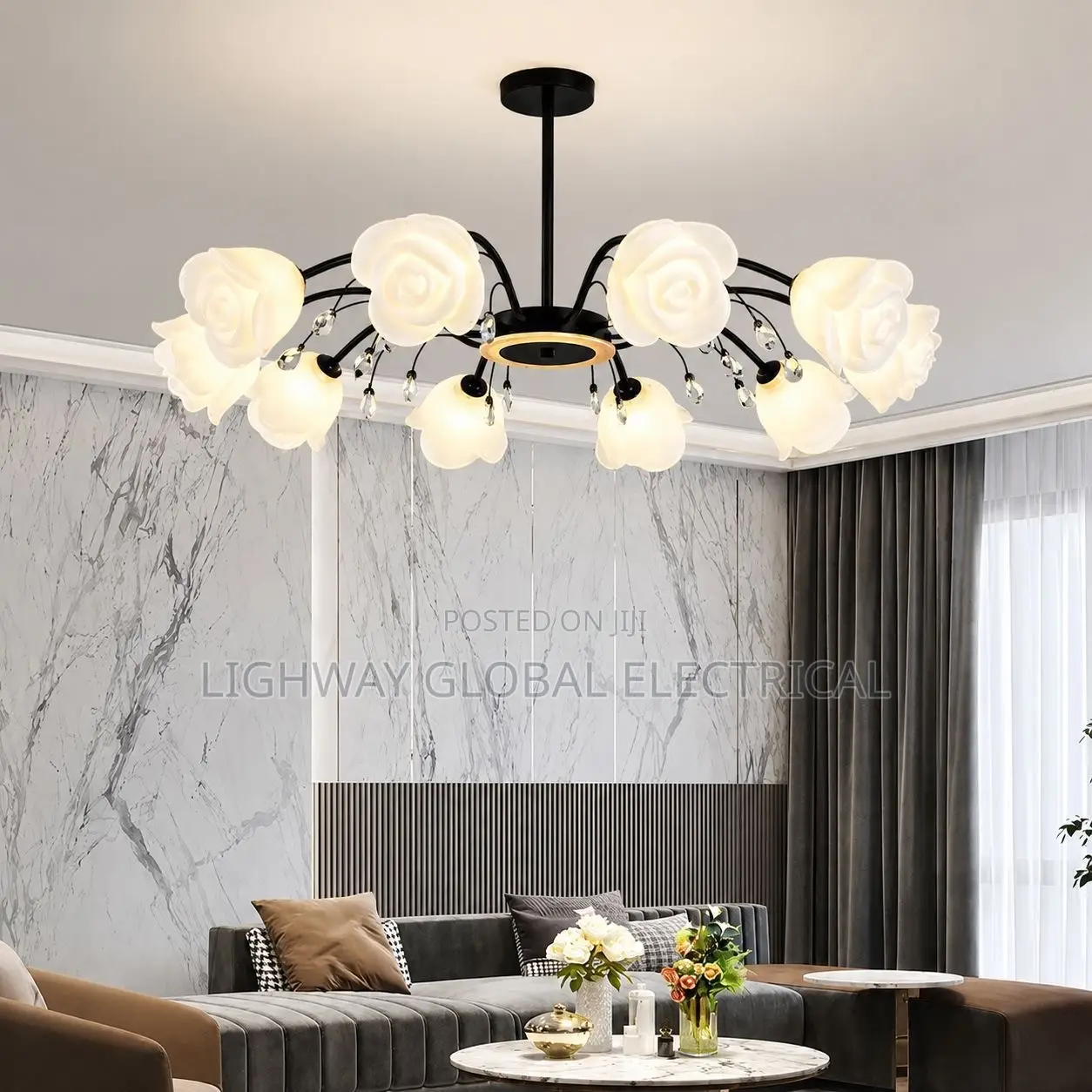 Rose Design Chandelier