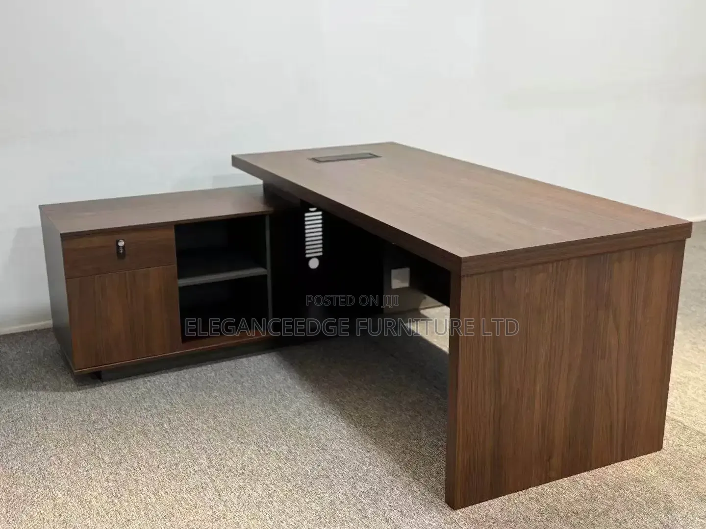 1.4 Meter Office Table With Side Extension for Storage