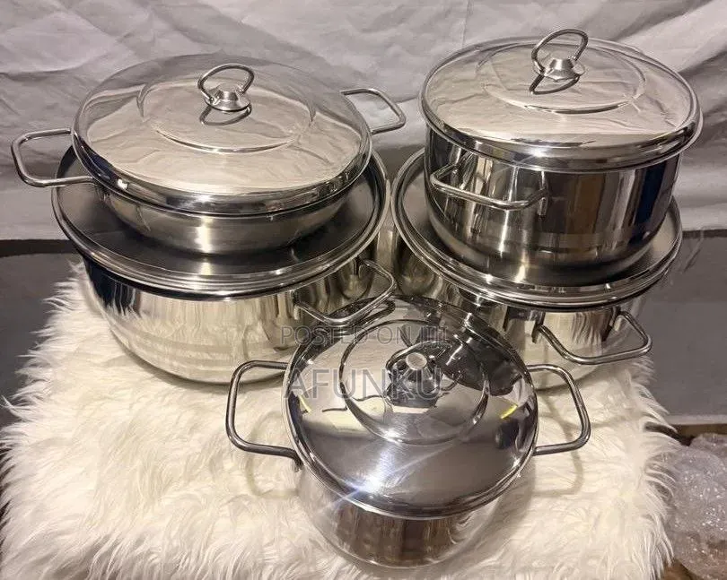 Stainless Steel Pot 9pcs Korkmaz