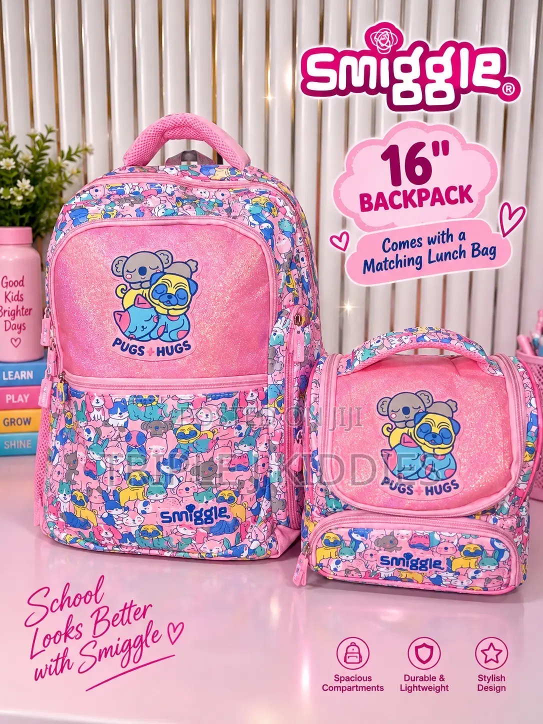School Bags and Lunch Bag(smiggle)