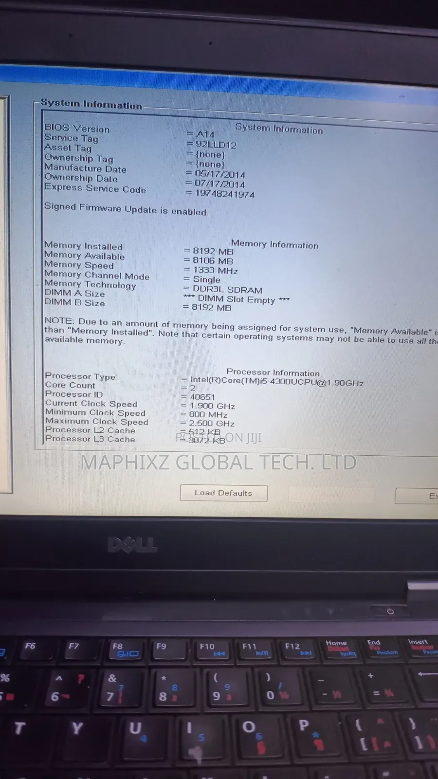 Laptop Dell Latitude 7440 8GB Intel Core i5 HDD 500GB