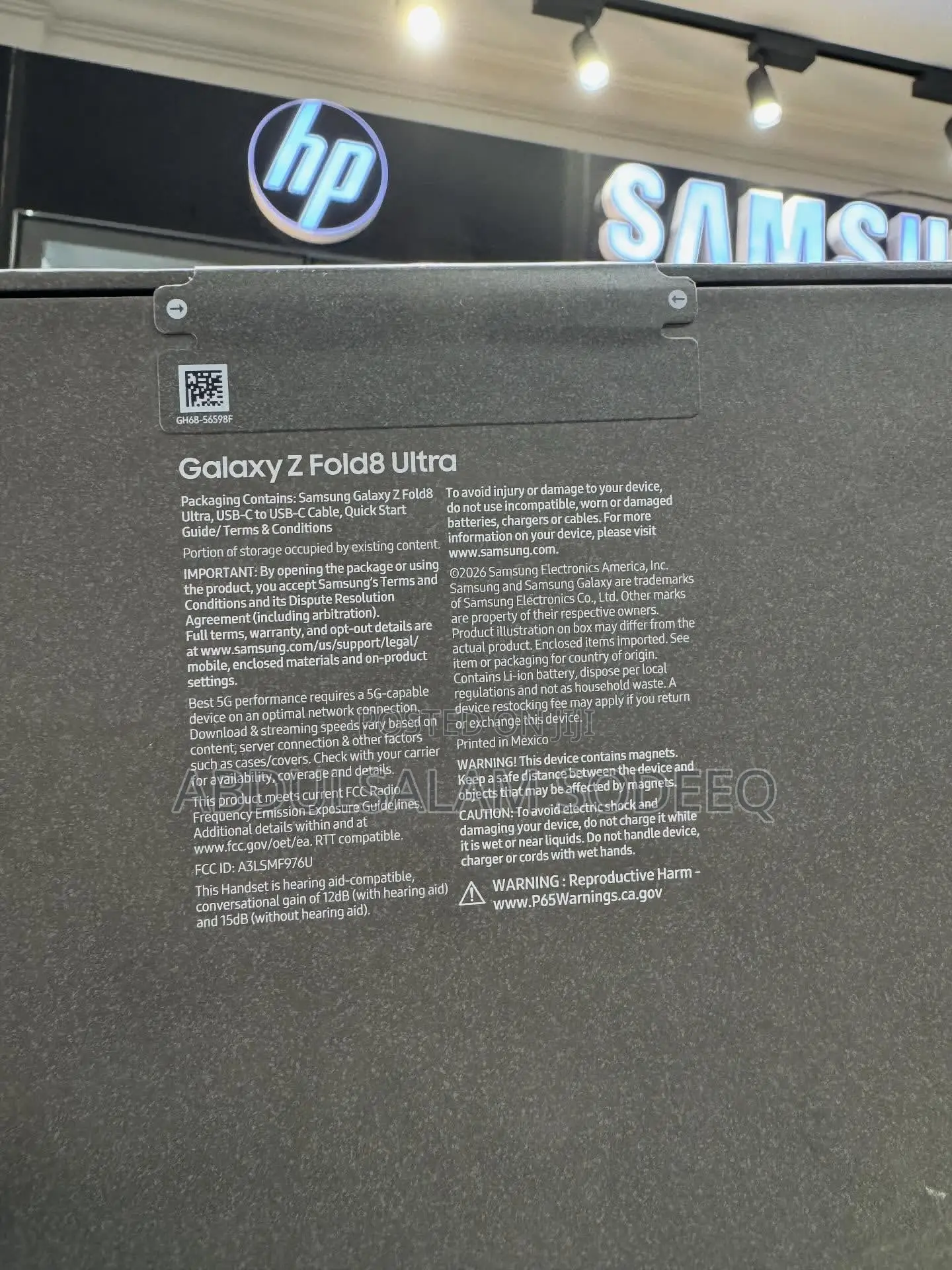 New Samsung Galaxy Z Fold8 Ultra 256 GB Graphite