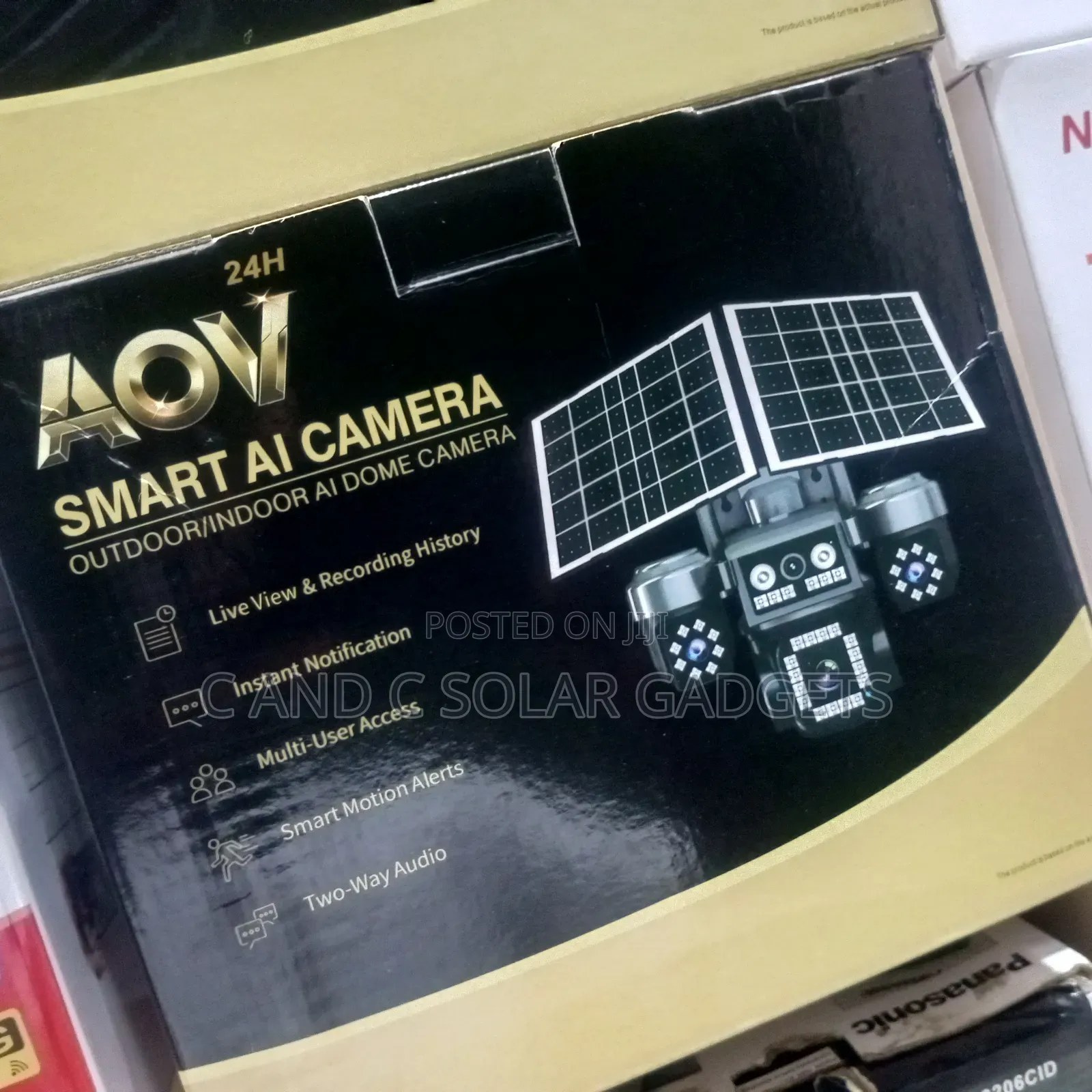 AOV Smart Ai Solar Camera 4Lens