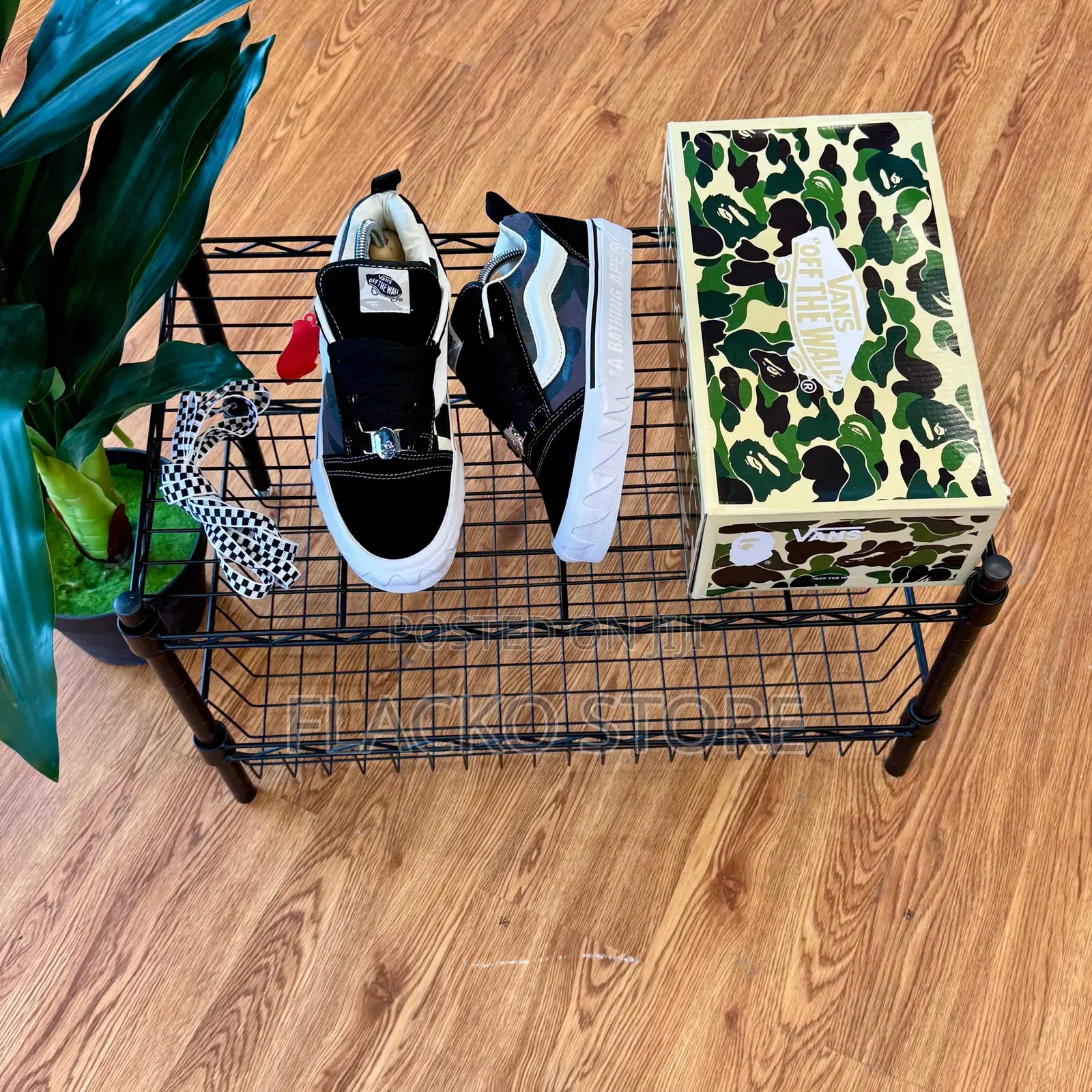 High Quality a Bathing Ape X Vans Premium Lx Knu Skool Camo Pack SNKS