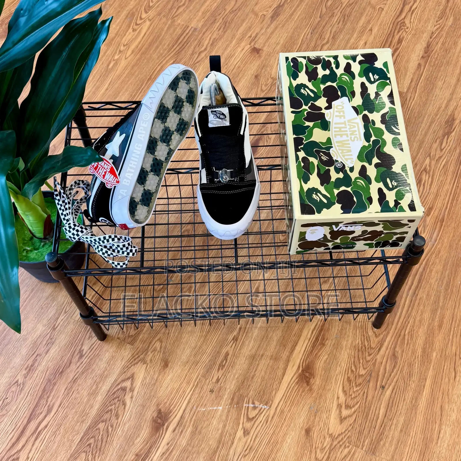 High Quality a Bathing Ape X Vans Premium Lx Knu Skool Camo Pack SNKS