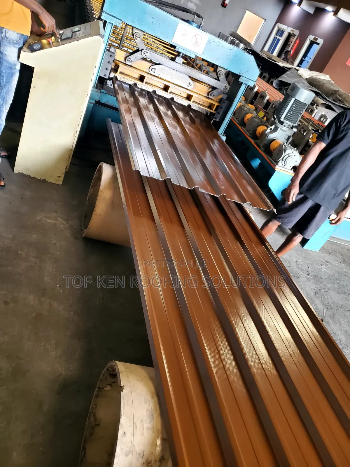 Longspan Sheet 0.58mm Oven Baked Nut Brown