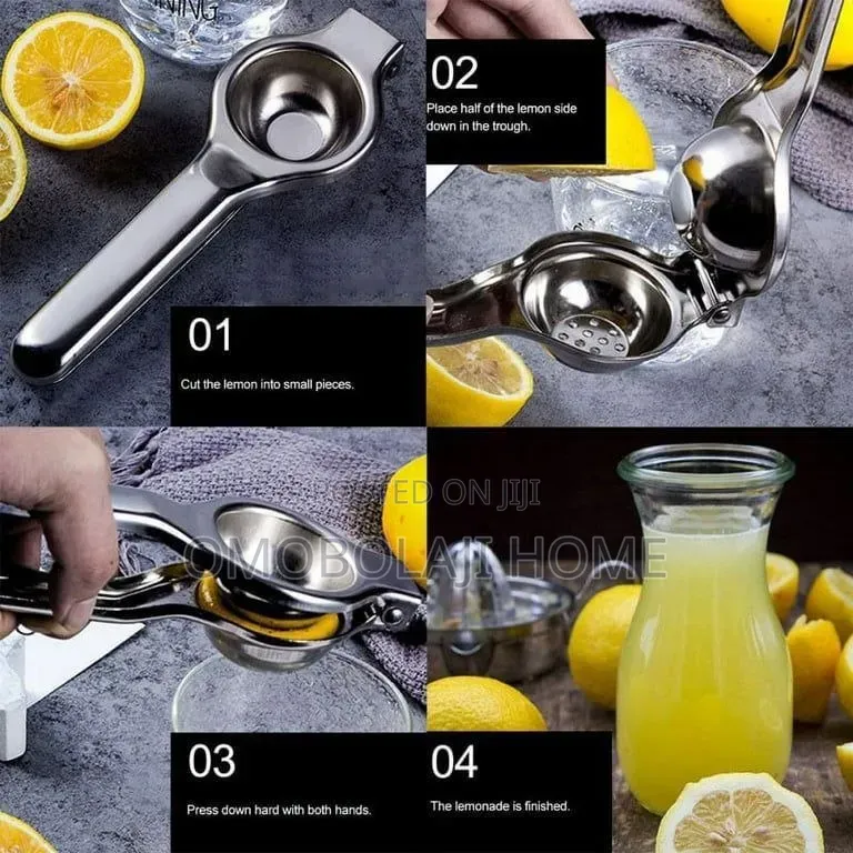 Stainless Steel Manual Lemon Squeezer - Hand Citrus Juicer