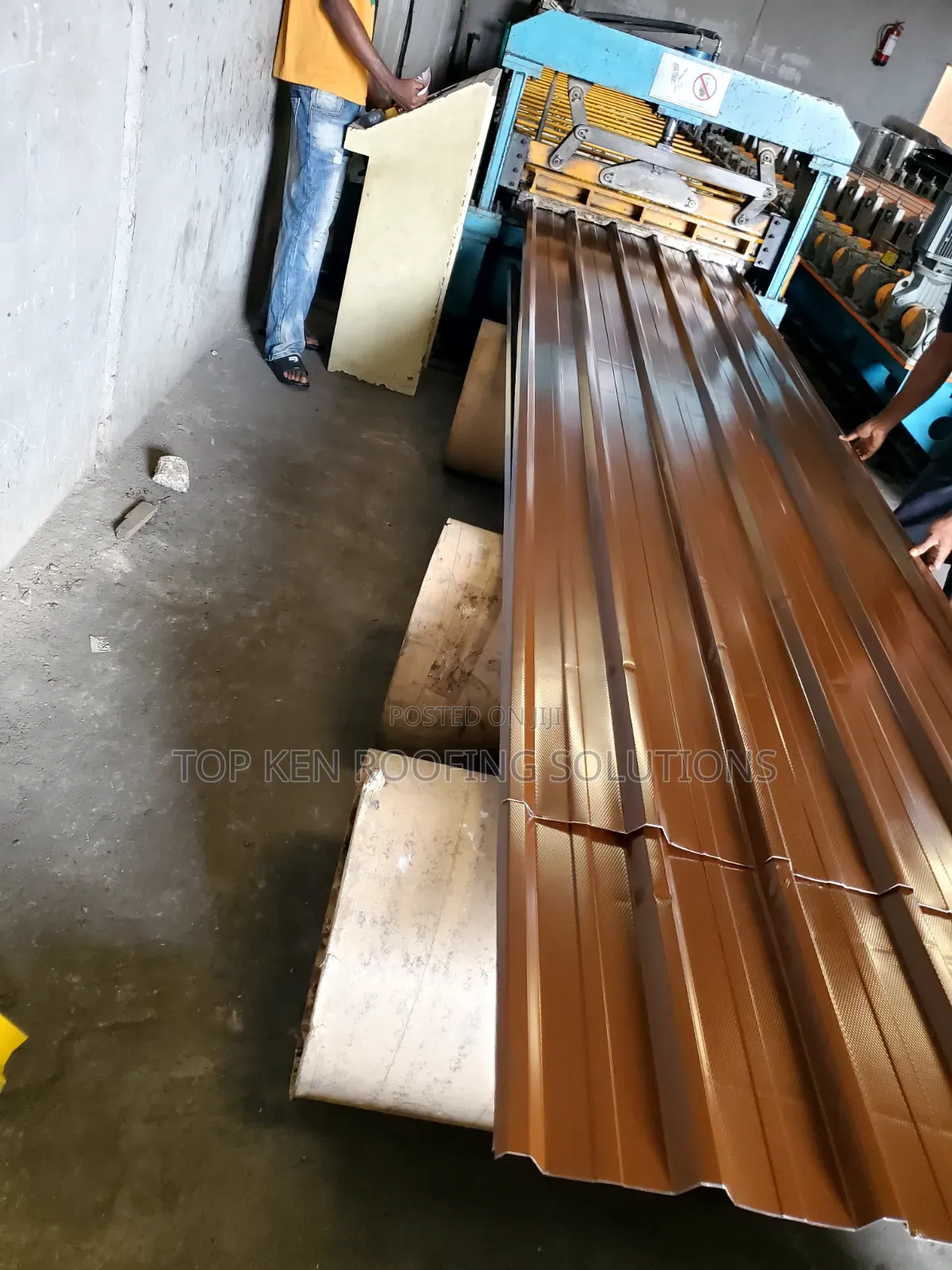 0.50mm Longspan Oven Baked Sheet Nut Brown