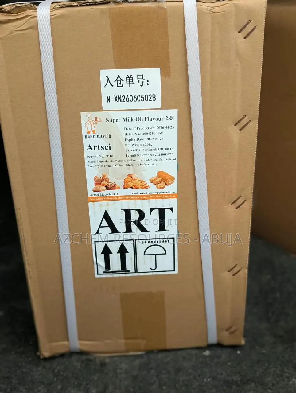 Milk Oil Flavour – 20 Litres (Bake Master Super Milk Oil 288)