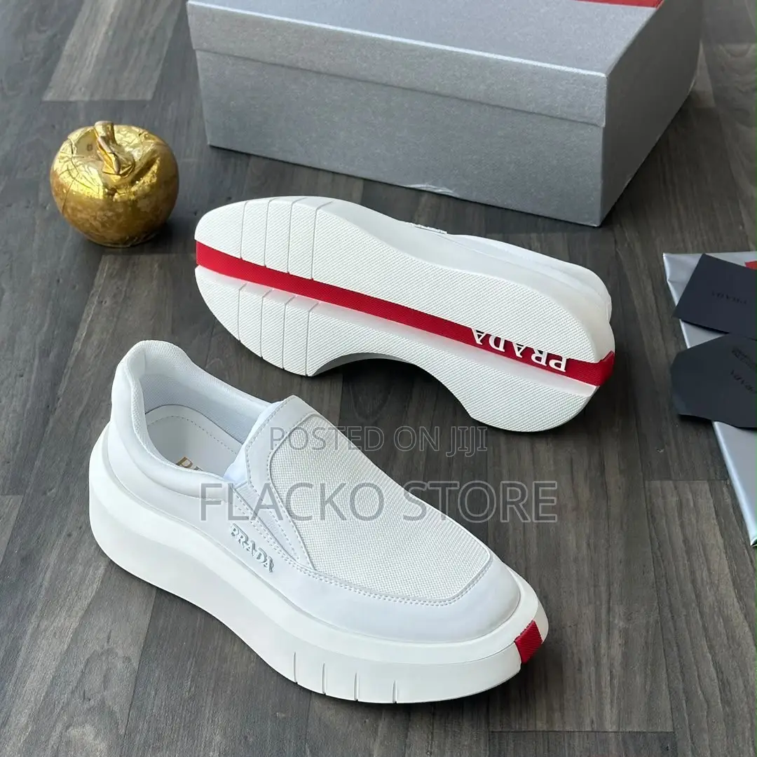 Exclusive Prada Men Slip on Luxury Sneakers