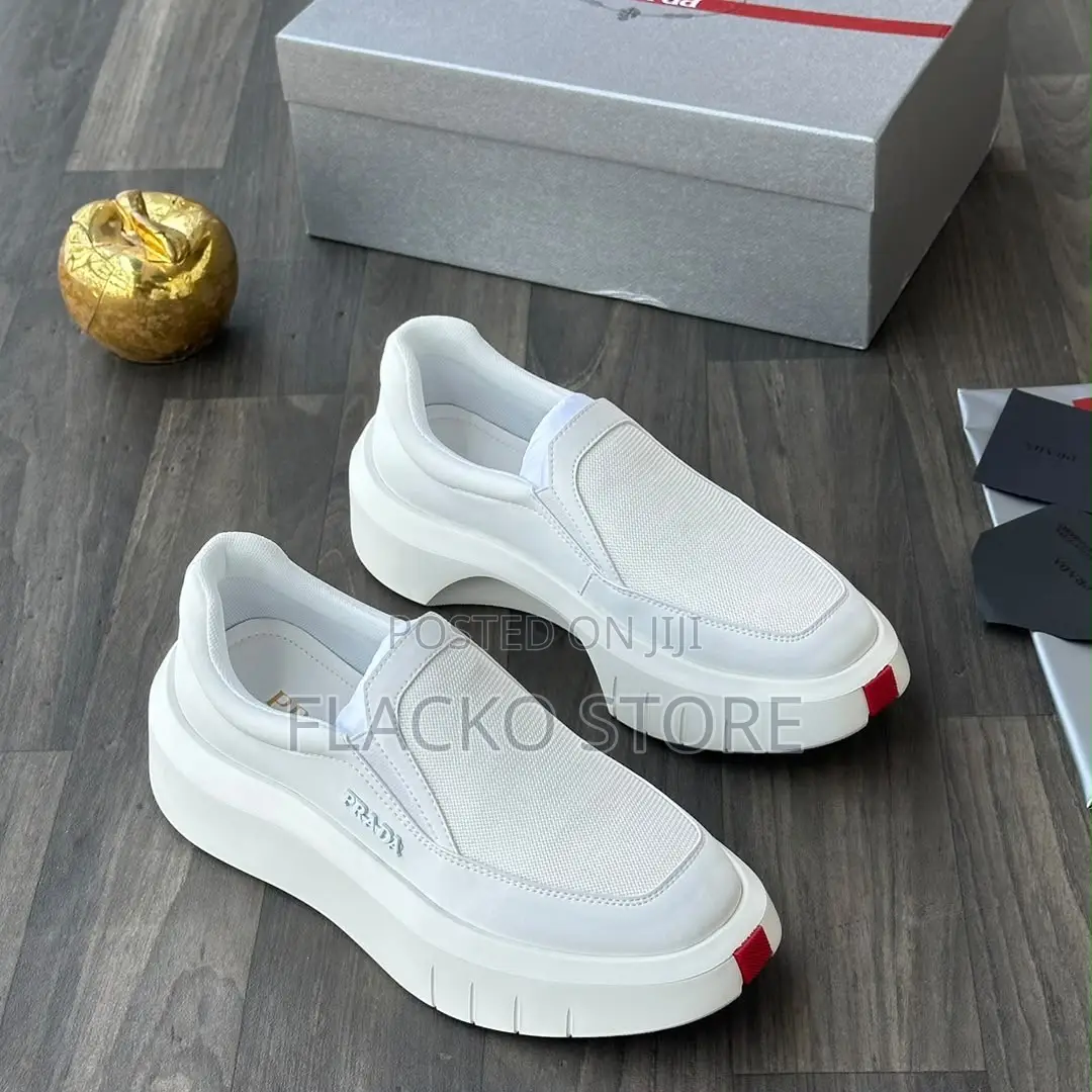 Exclusive Prada Men Slip on Luxury Sneakers
