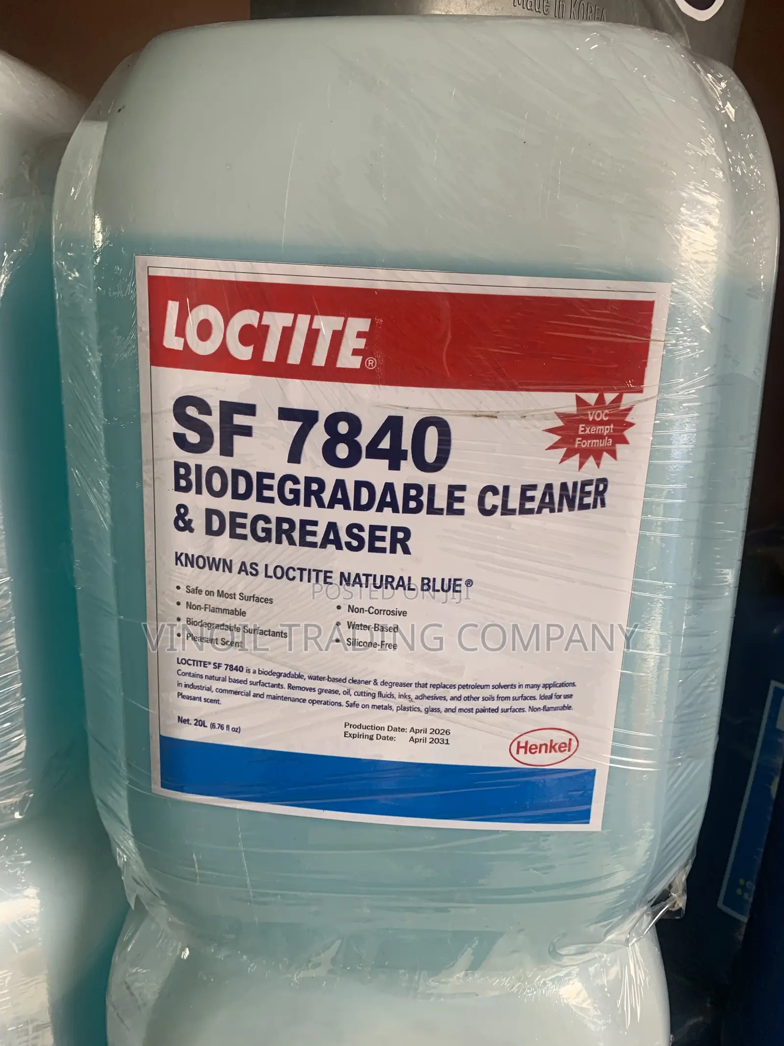 Loctite Sf 7840 Biodegradable Cleaner Degreaser Natural Blue