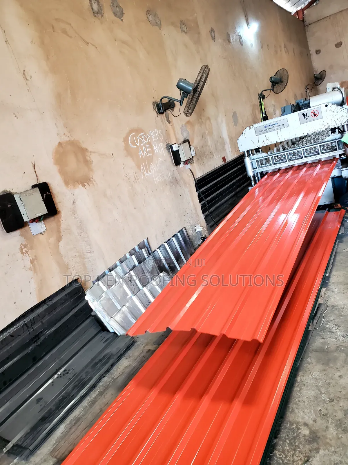 0.45mm Oven Baked Tc Red Longspan Sheet