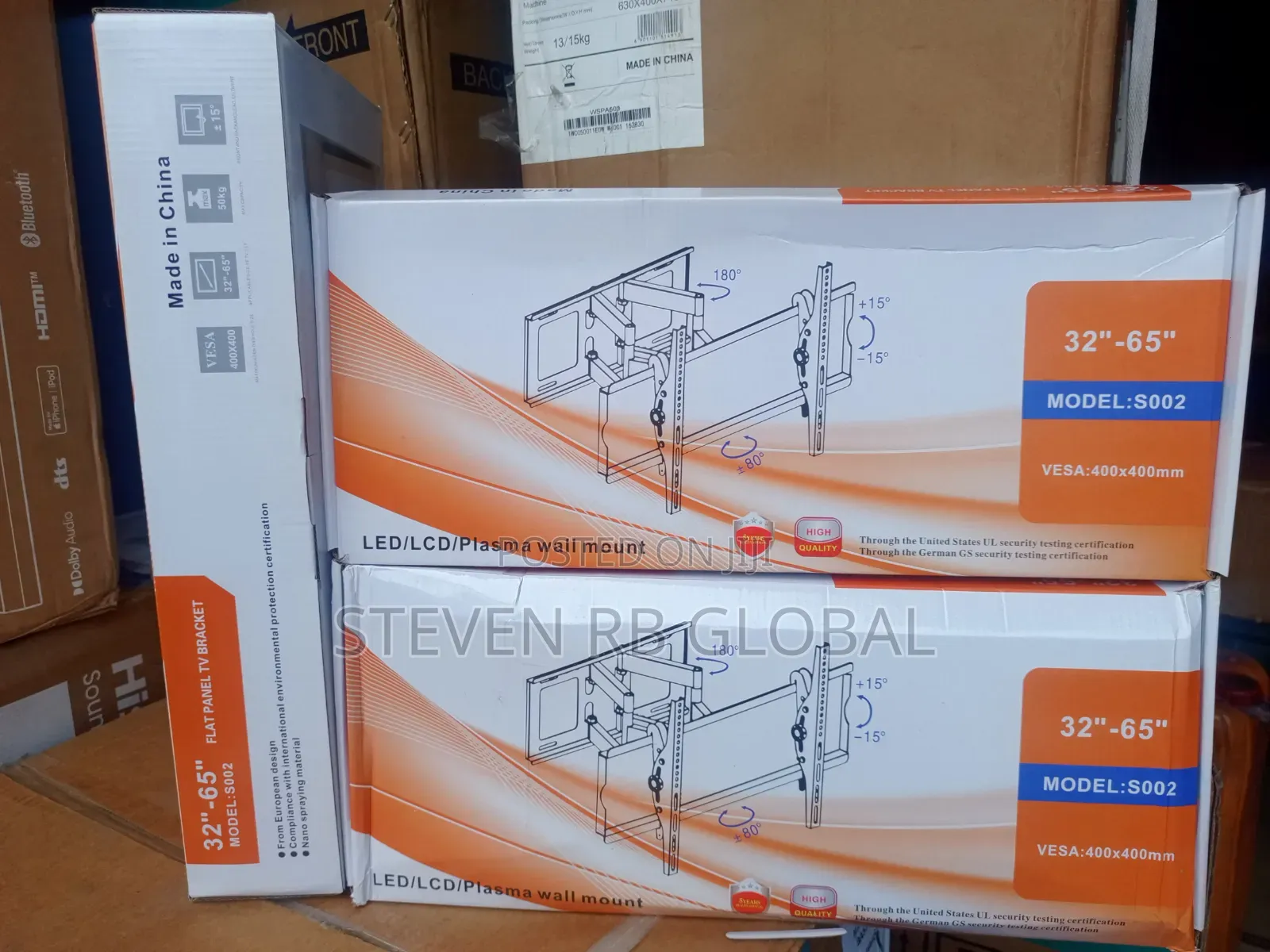 32”–65” Flat Panel TV Wall Mount Bracket | S002