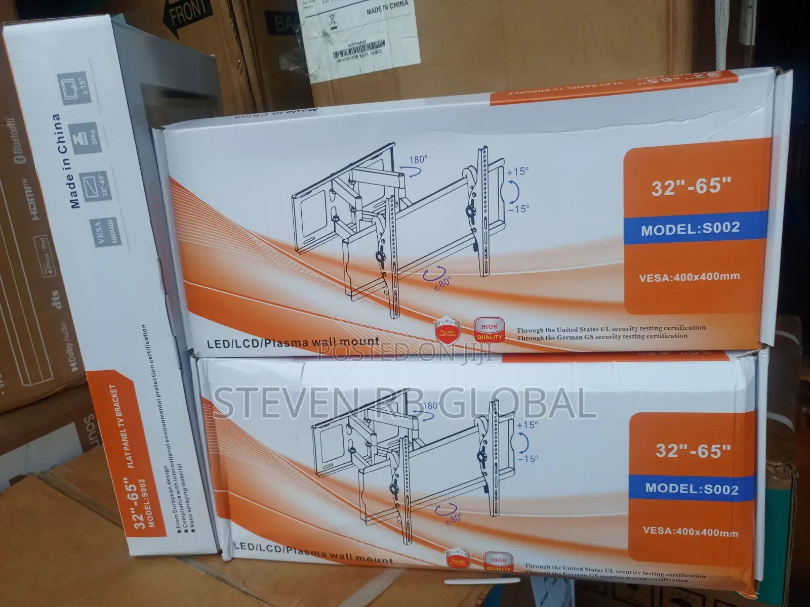 32”–65” Flat Panel TV Wall Mount Bracket | S002