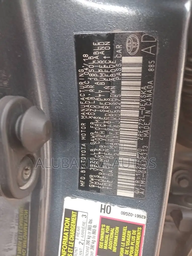 Toyota Corolla 2018 Gray