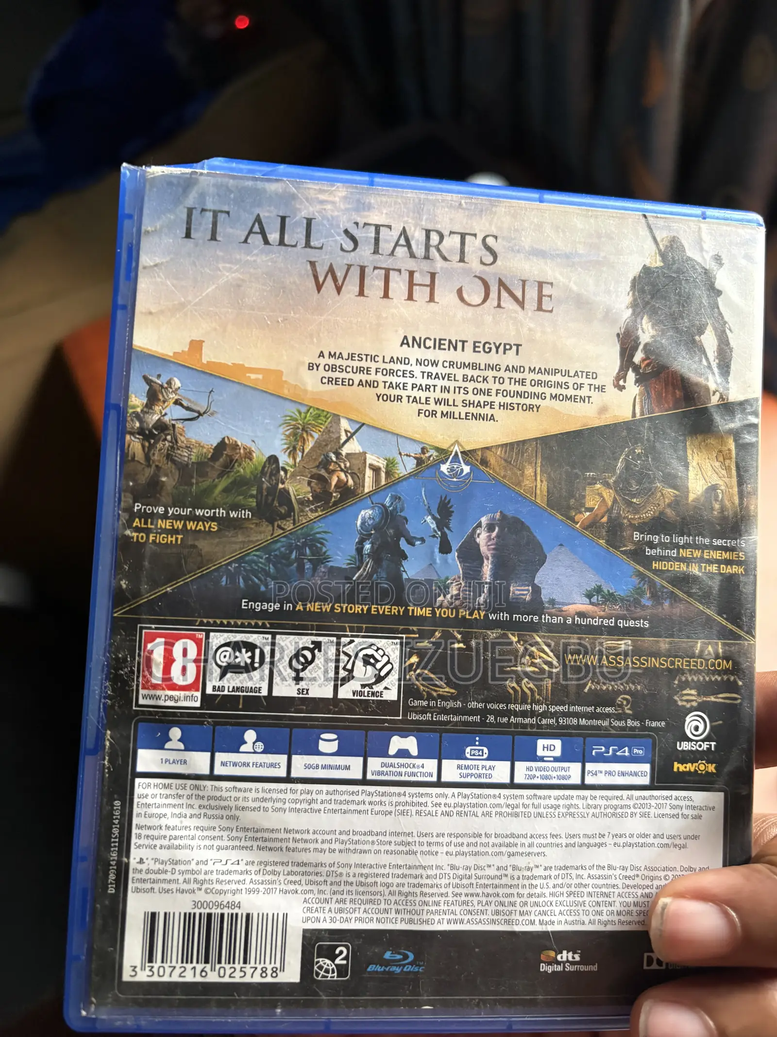 Assasins Creed Origins Ps4 Game