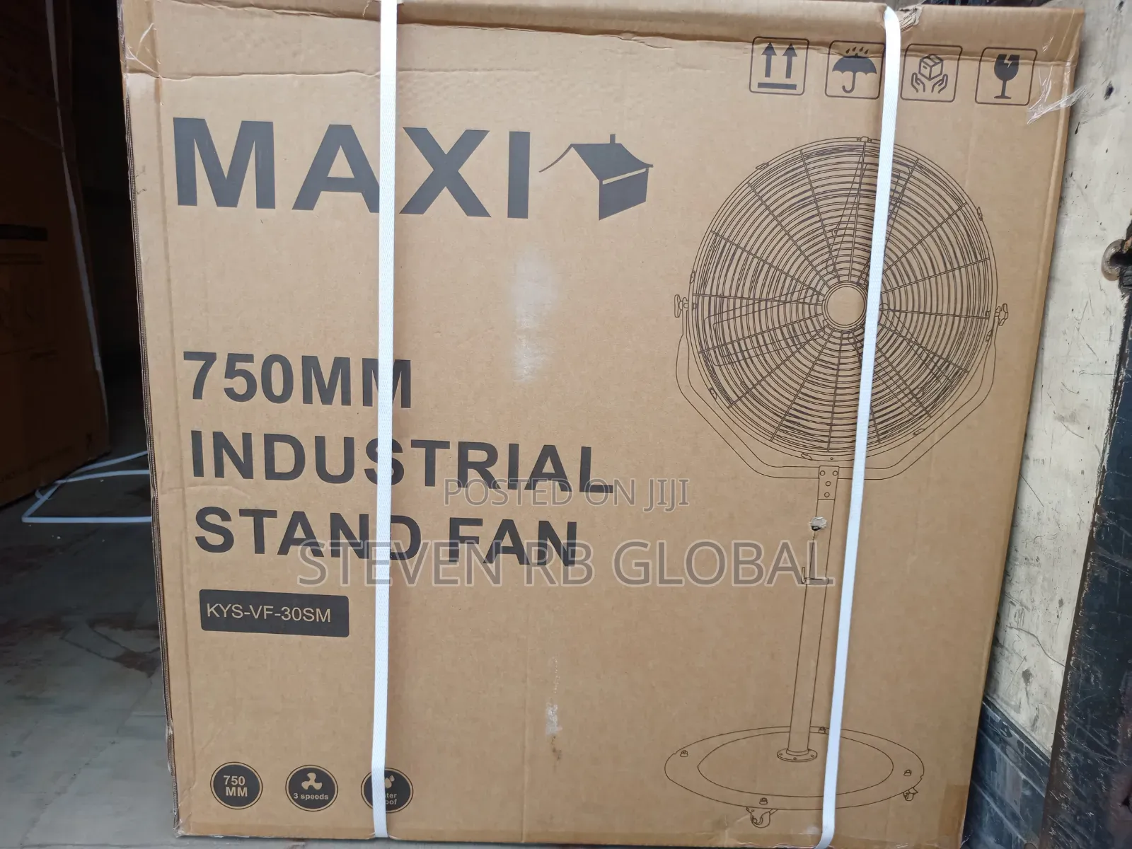 Maxi 30” (750mm) Industrial Stand Fan | Kys-Vf-30sm