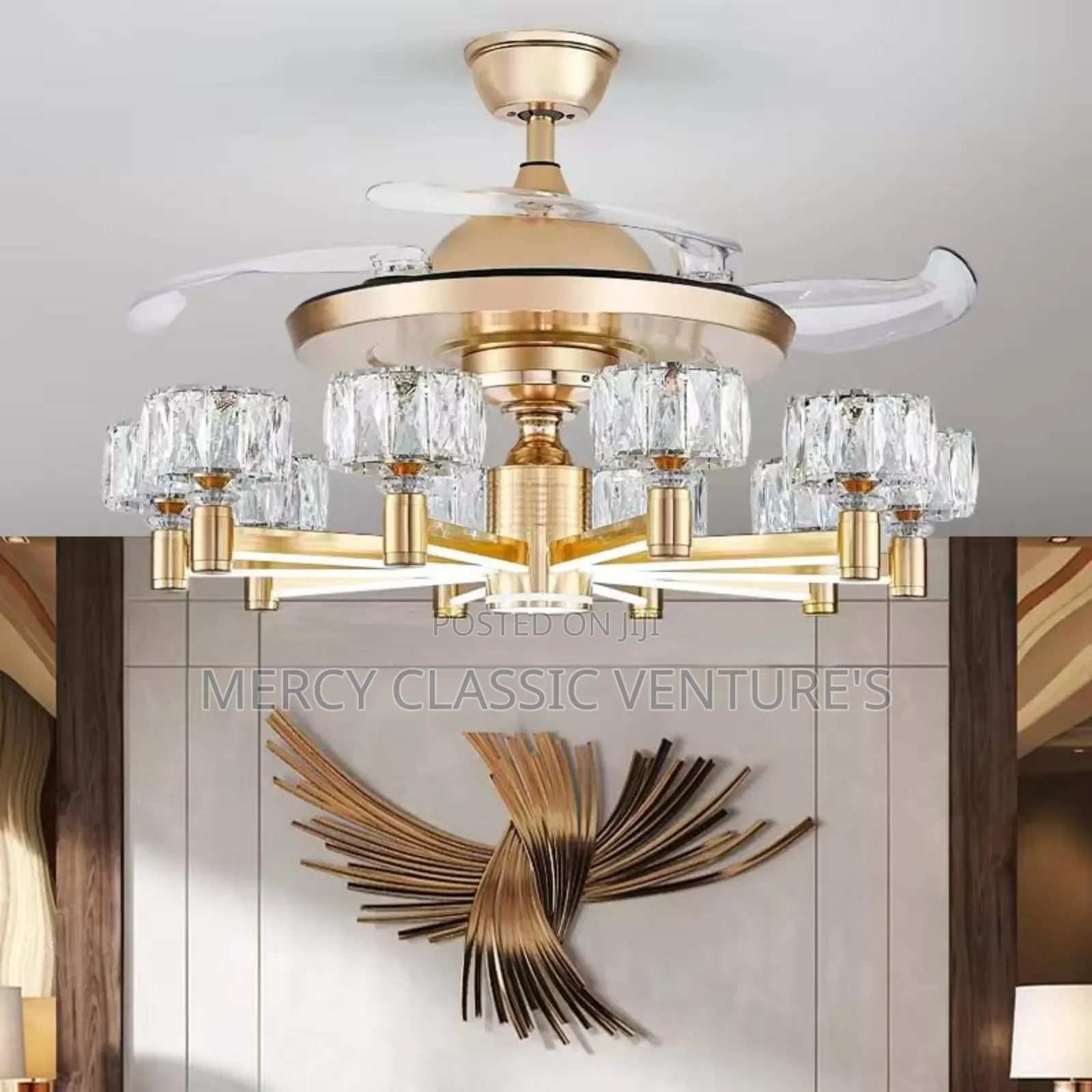 Luxury Modern High Quality Fan LED Light