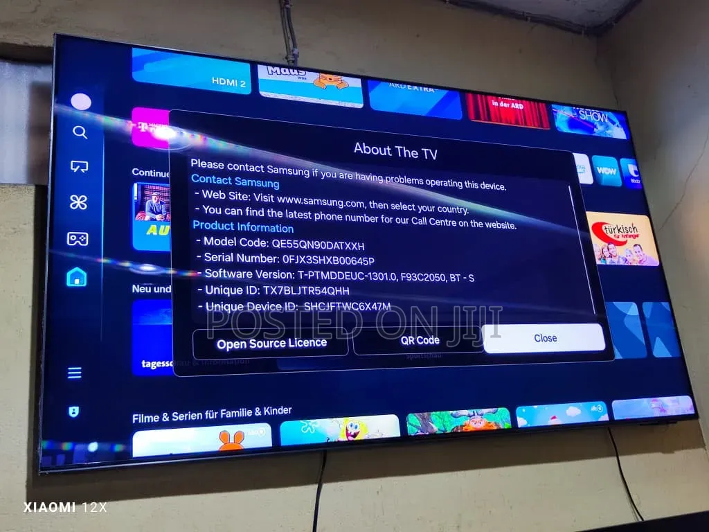 55" Inches Samsung Neo Qled Qn90d Bezel-Less Screen 120hz Smart TV