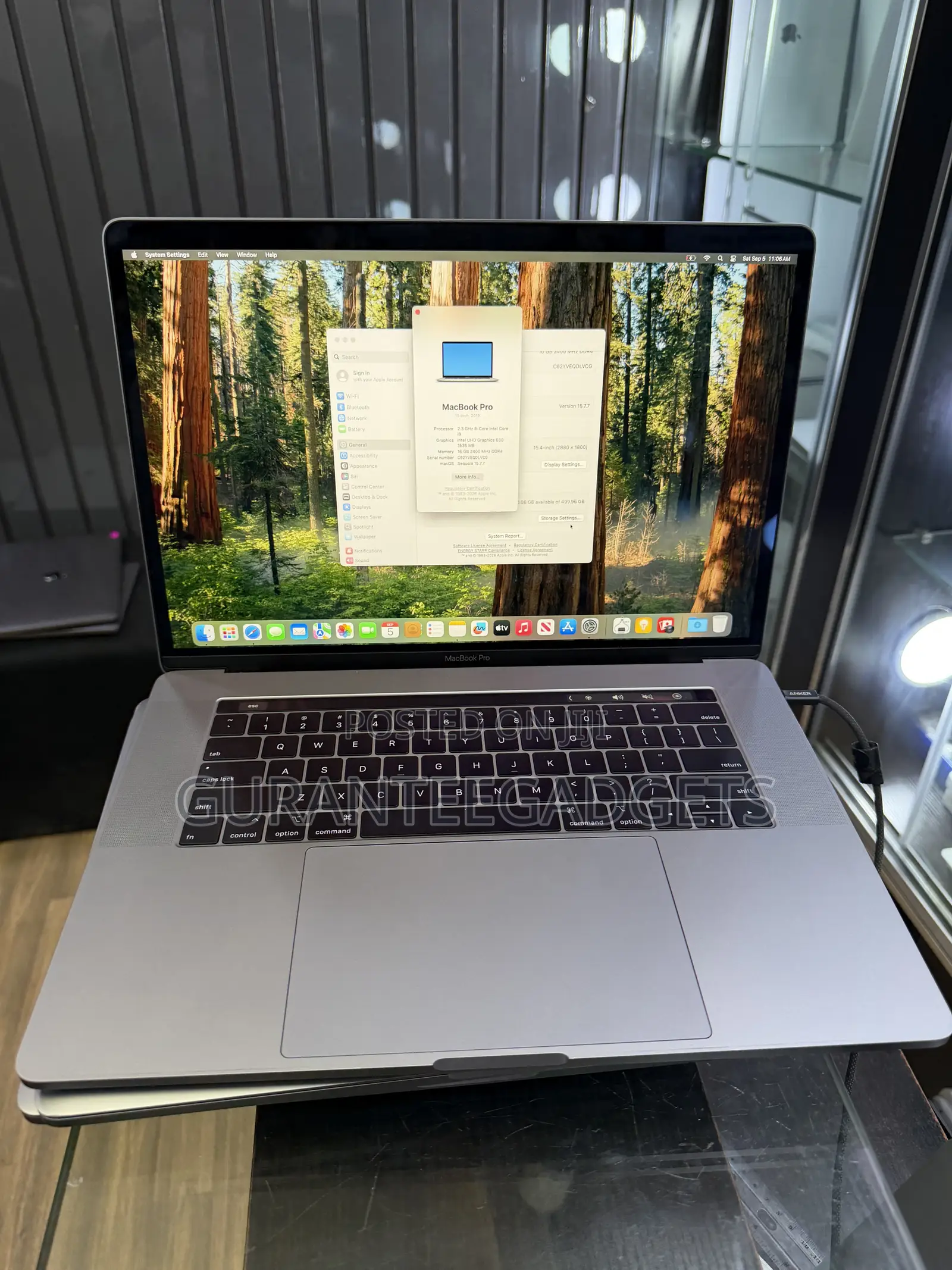 Laptop Apple MacBook Pro 2019 16GB Intel Core i9 SSD 512GB