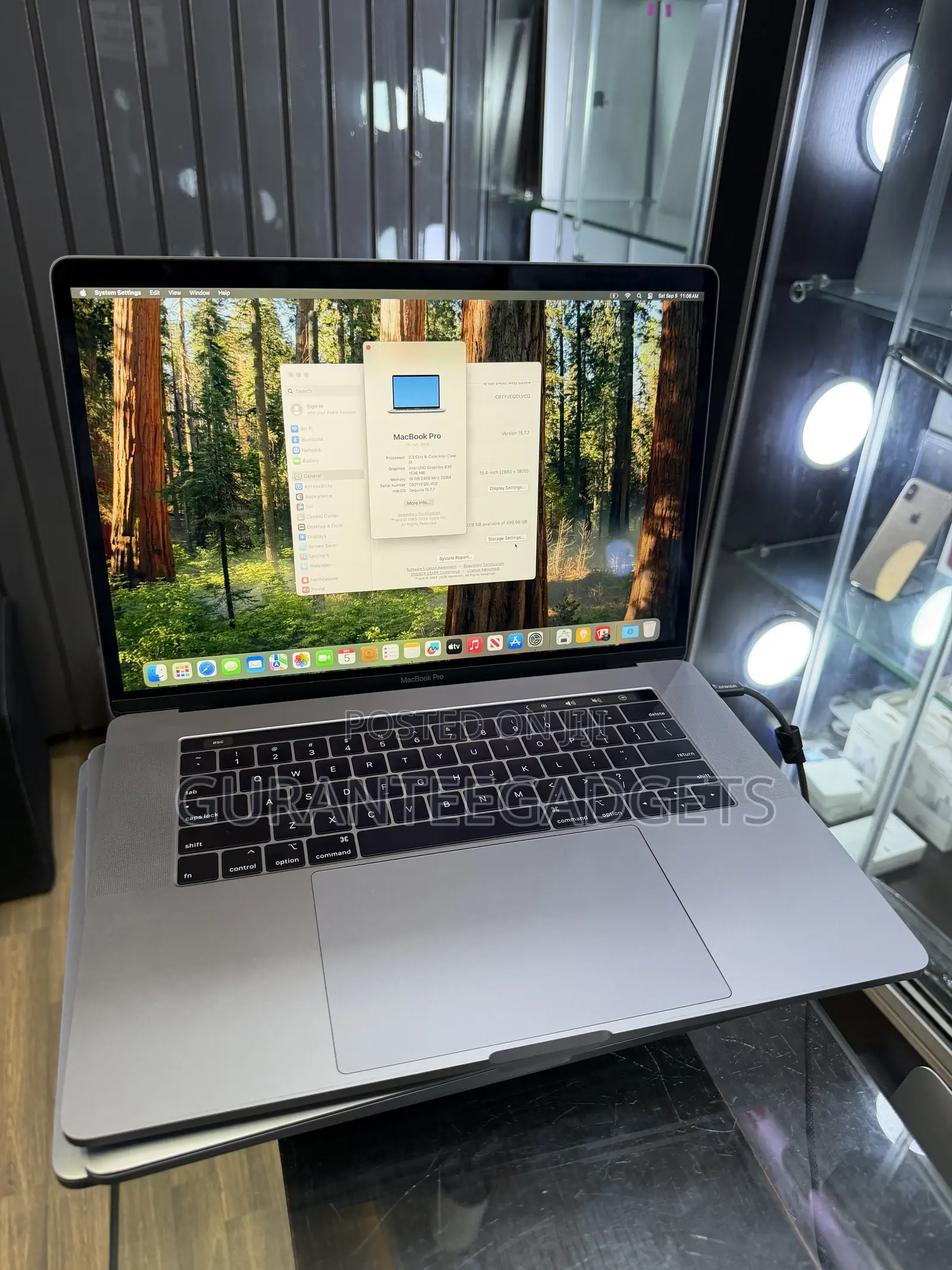 Laptop Apple MacBook Pro 2019 16GB Intel Core i9 SSD 512GB
