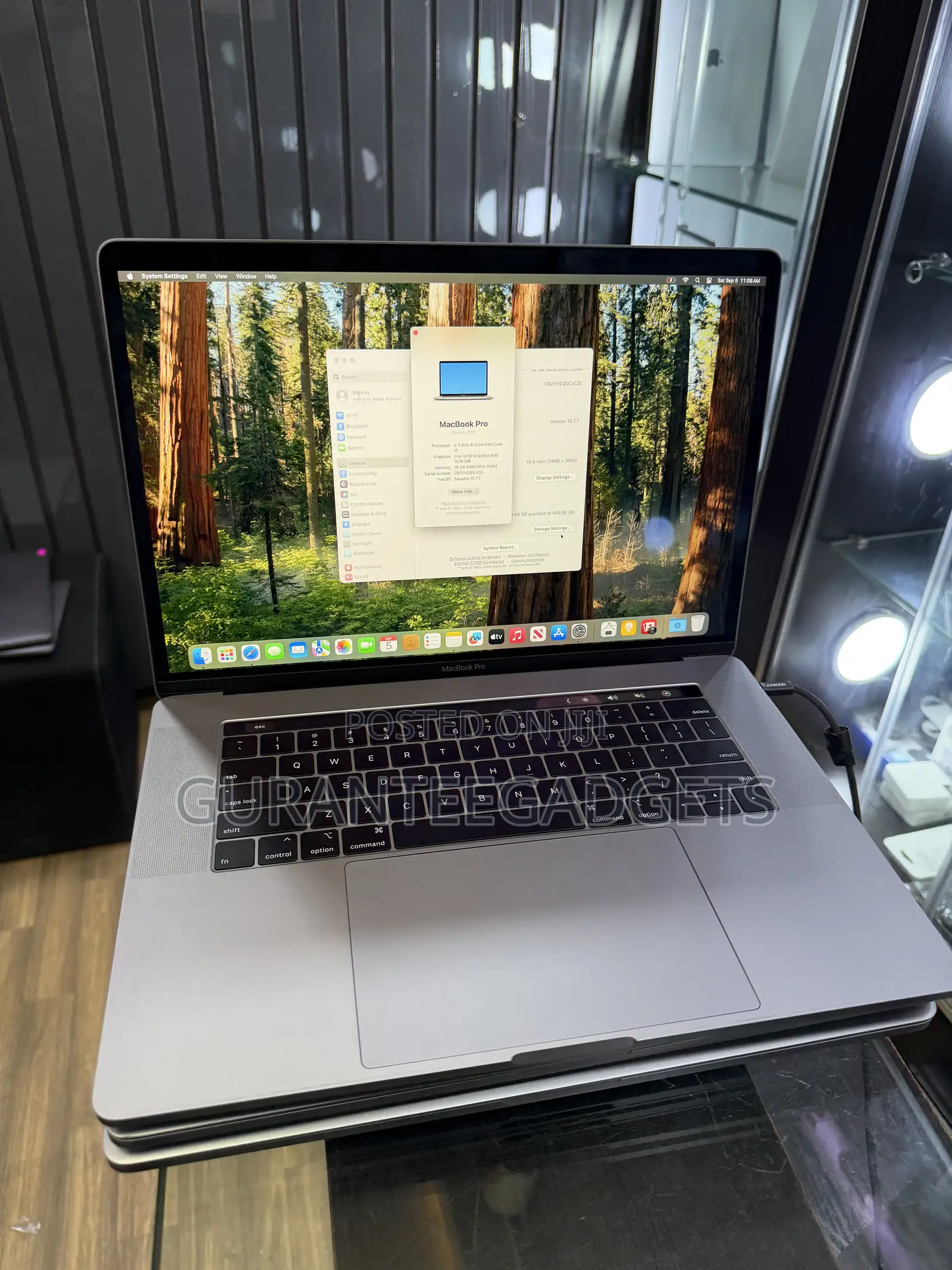 Laptop Apple MacBook Pro 2019 16GB Intel Core i9 SSD 512GB