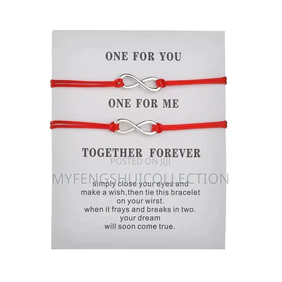 Fortified Wishing Infinity Red String Bangle for Goodluck