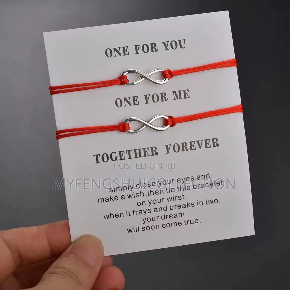 Fortified Wishing Infinity Red String Bangle for Goodluck