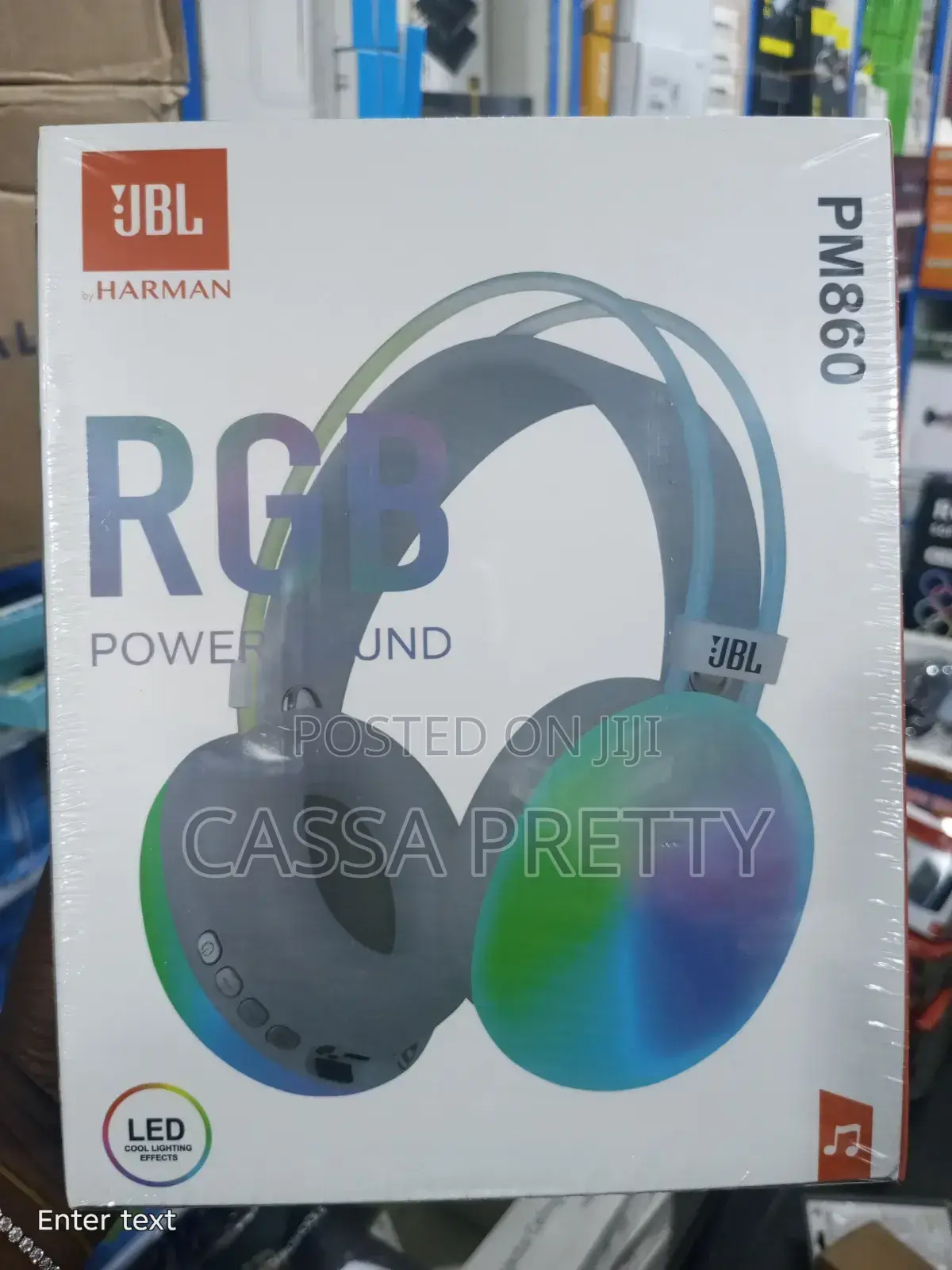 JBL PM860 RGB Wireless Bluetooth Headset With LED Light + Power Sound
