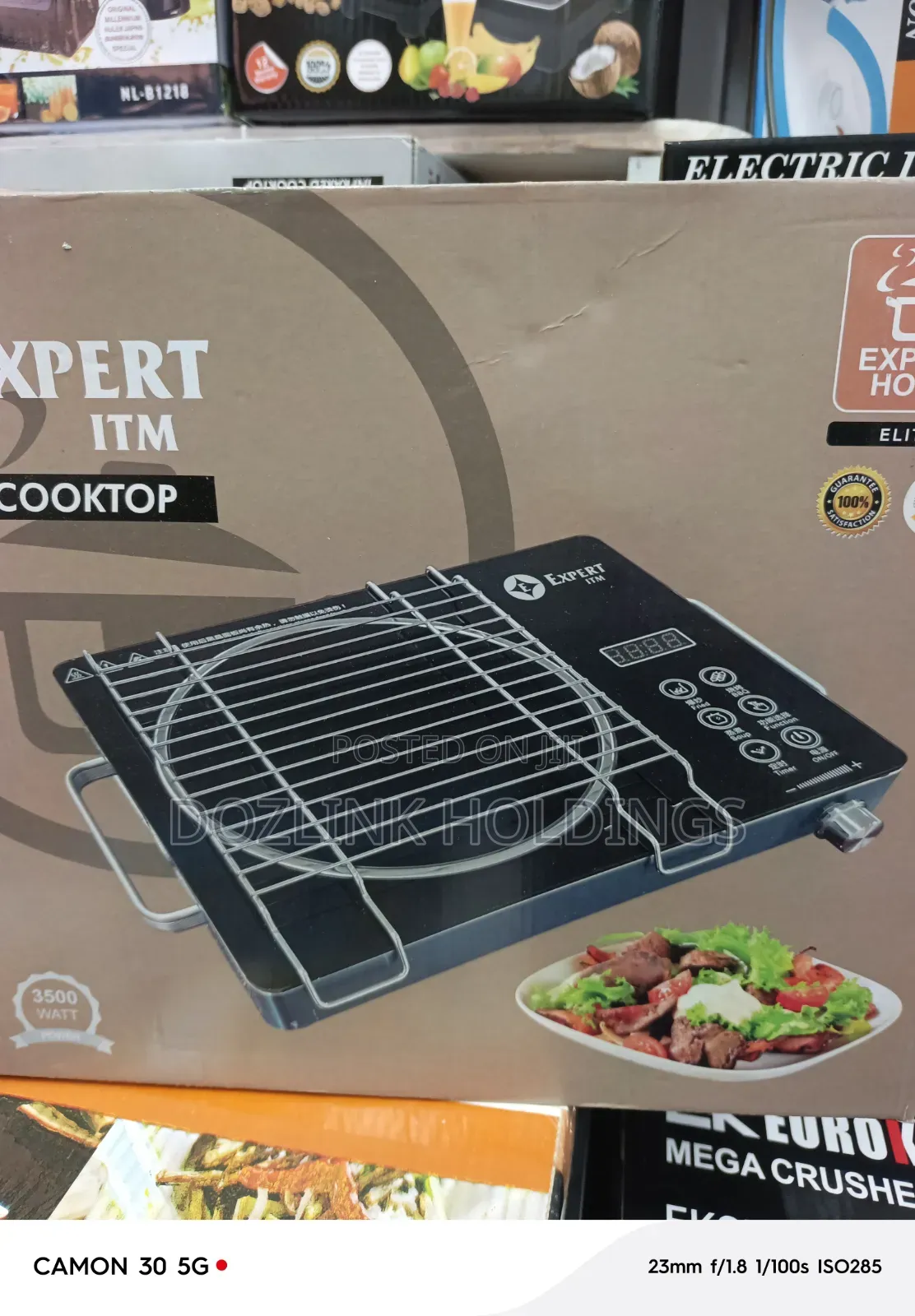 Low Energy Electric Infrared Hot Plate With Grill