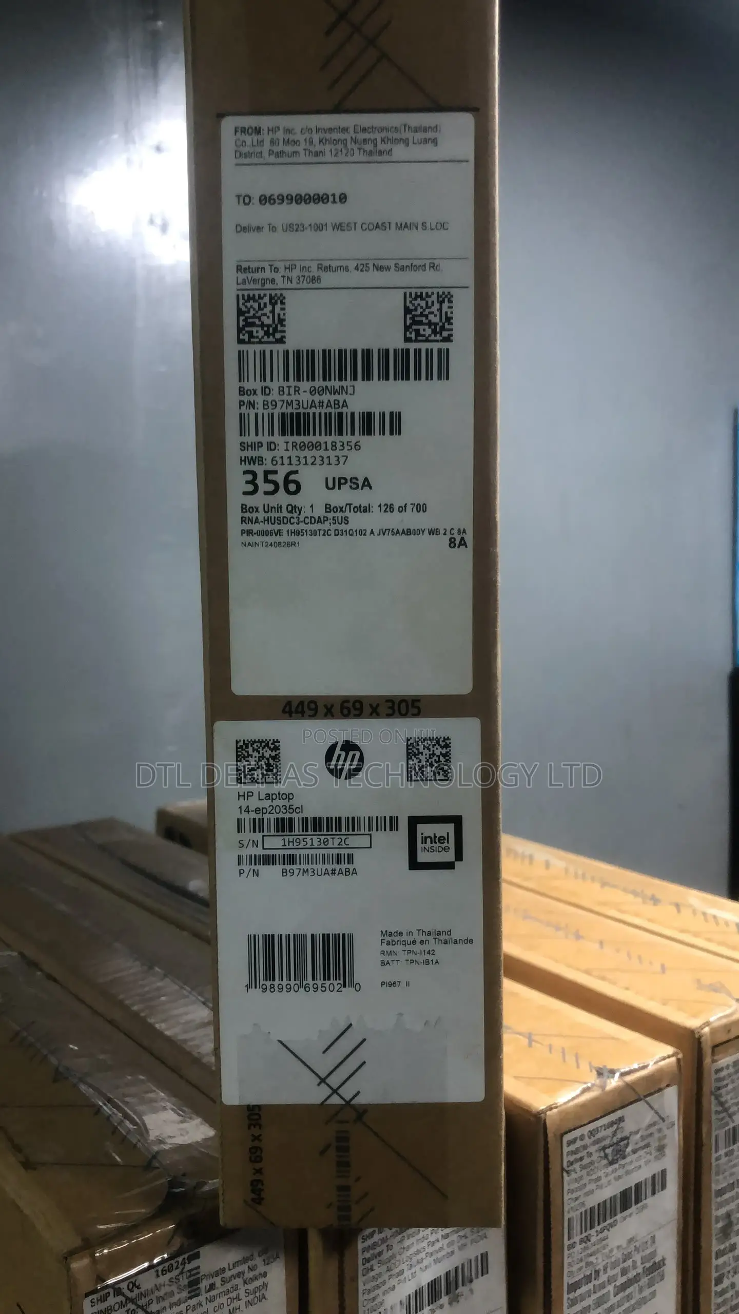New Laptop HP 14-ep0063 16GB Intel Core 3 SSD 512GB