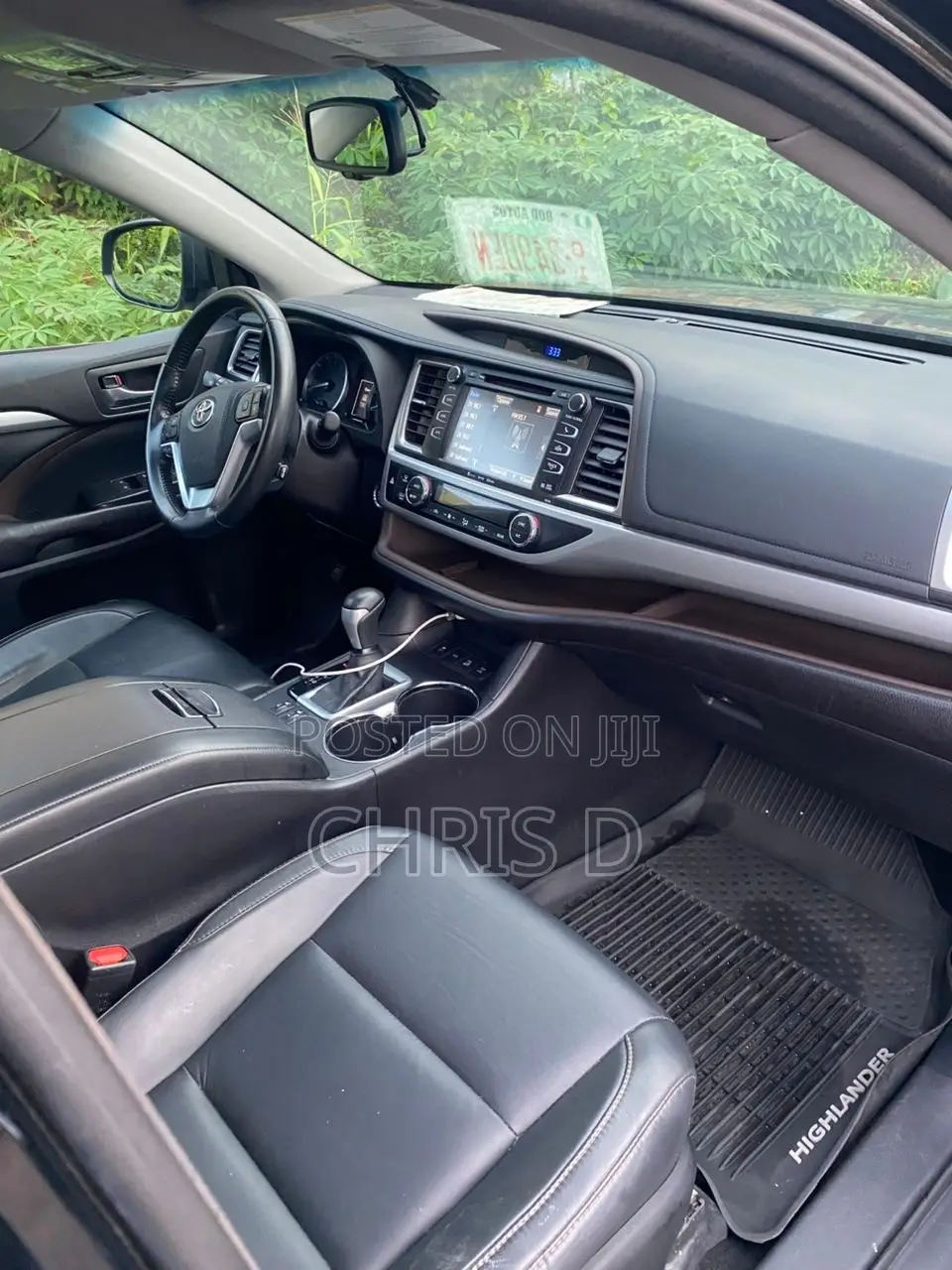 Toyota Highlander XLE V6 4x4 (3.5L 6cyl 6A) 2016 Black