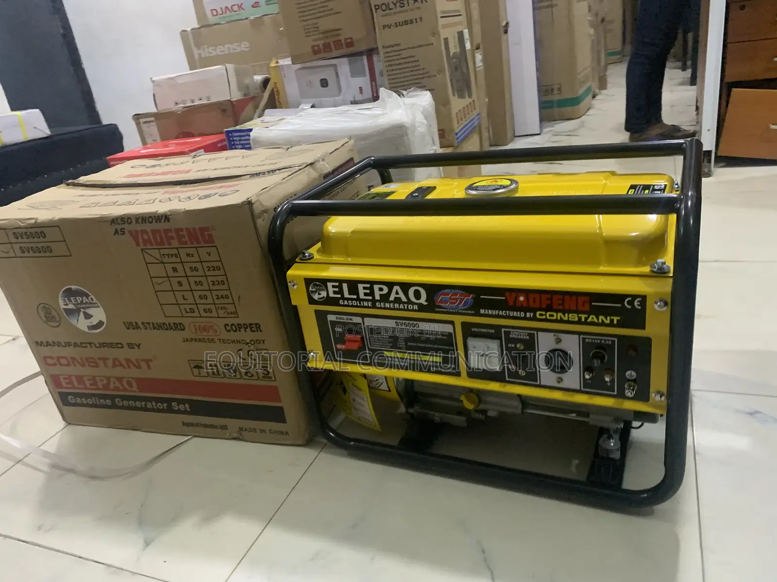 Heavy-Duty Elepaq SV6800 4.5kw Petrol Power Machine
