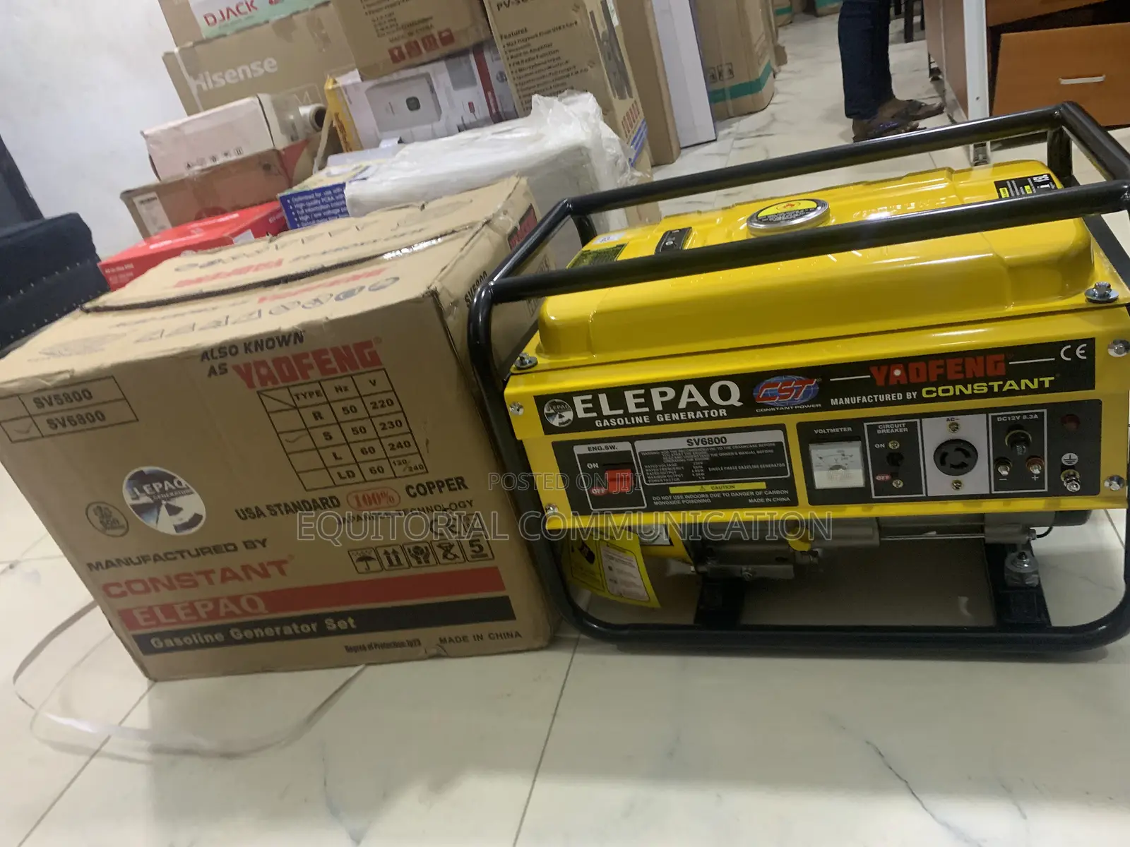 Heavy-Duty Elepaq SV6800 4.5kw Petrol Power Machine
