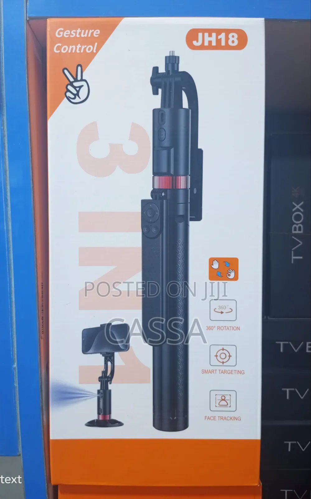 3-in-1 Smart Selfie Stick Tripod With Face Tracking + Gesture Control