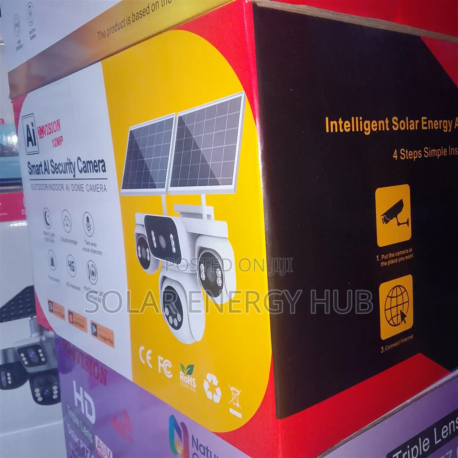 3lens 12MP Smart AI Solar Camera With Live Audio