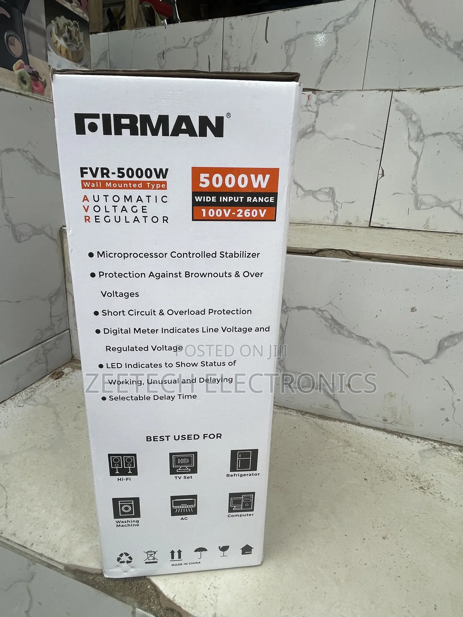 FIRMAN FVR-5000W Wall Mounted Automatic Voltage Regulator