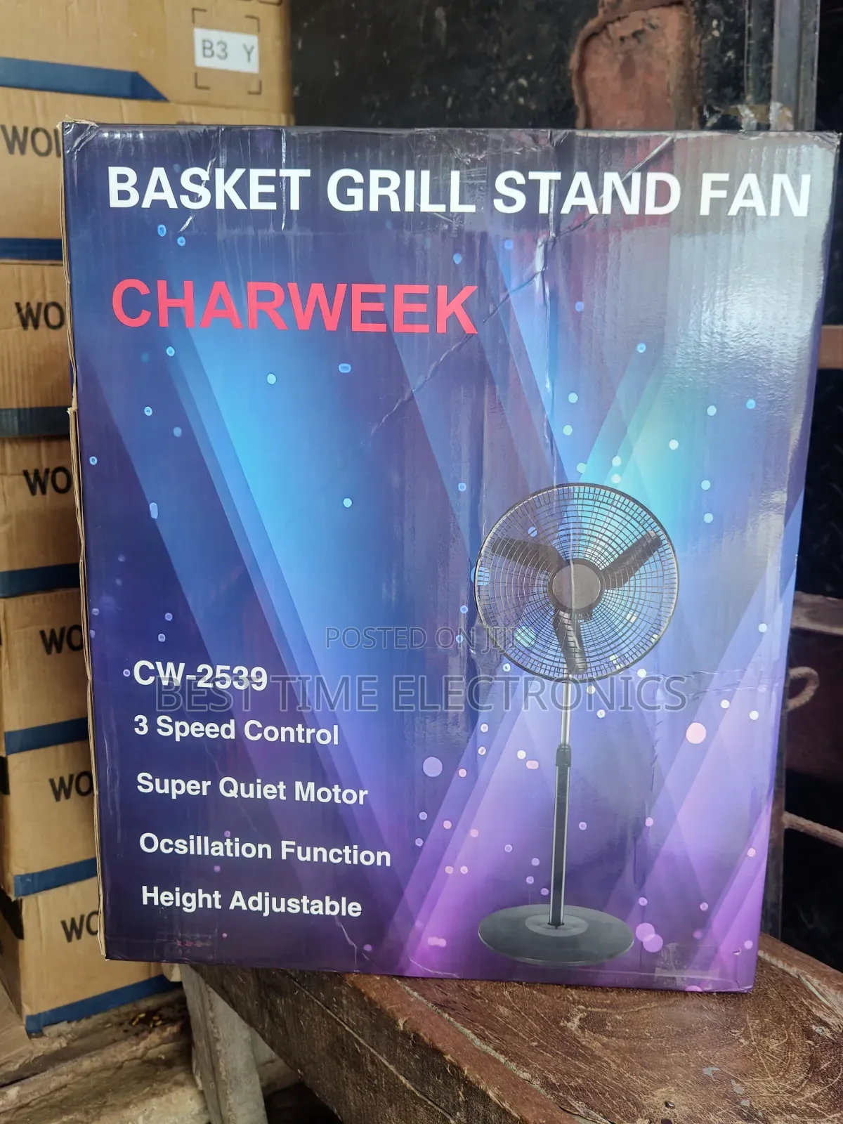 Charweek 18" Stand Electric Fan