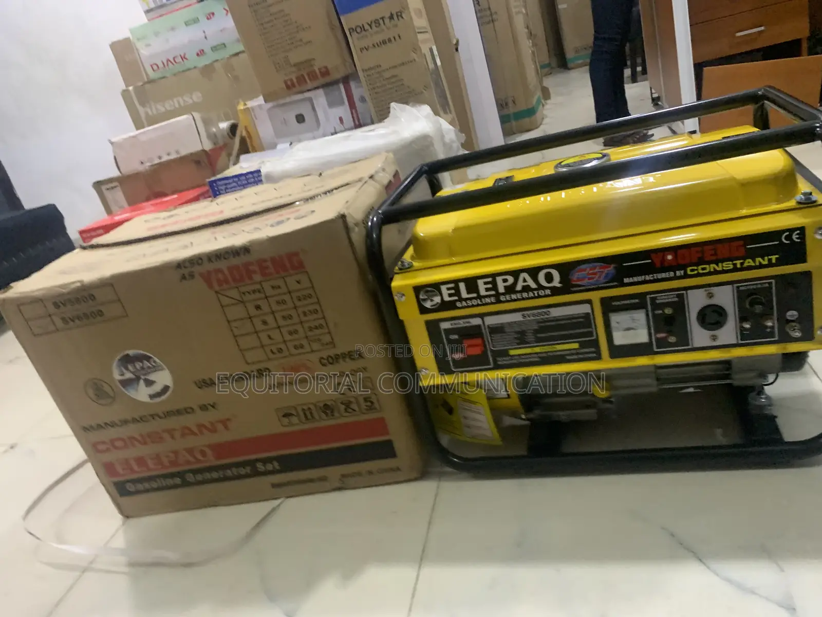 Elepaq SV6800 Power 4.5kw Generator for Essential Appliances