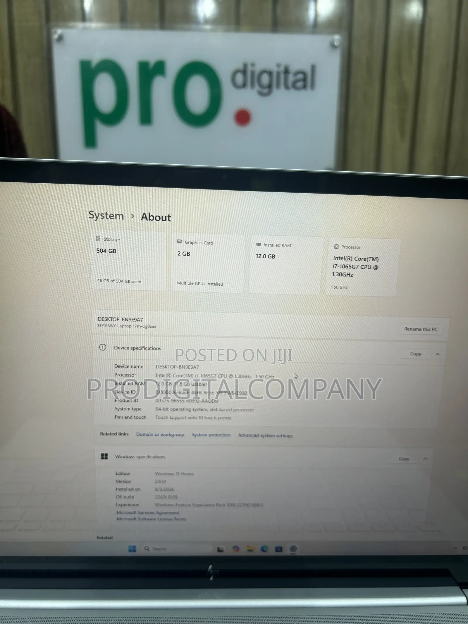 Laptop HP Envy 17 12GB Intel Core i7 SSD 512GB