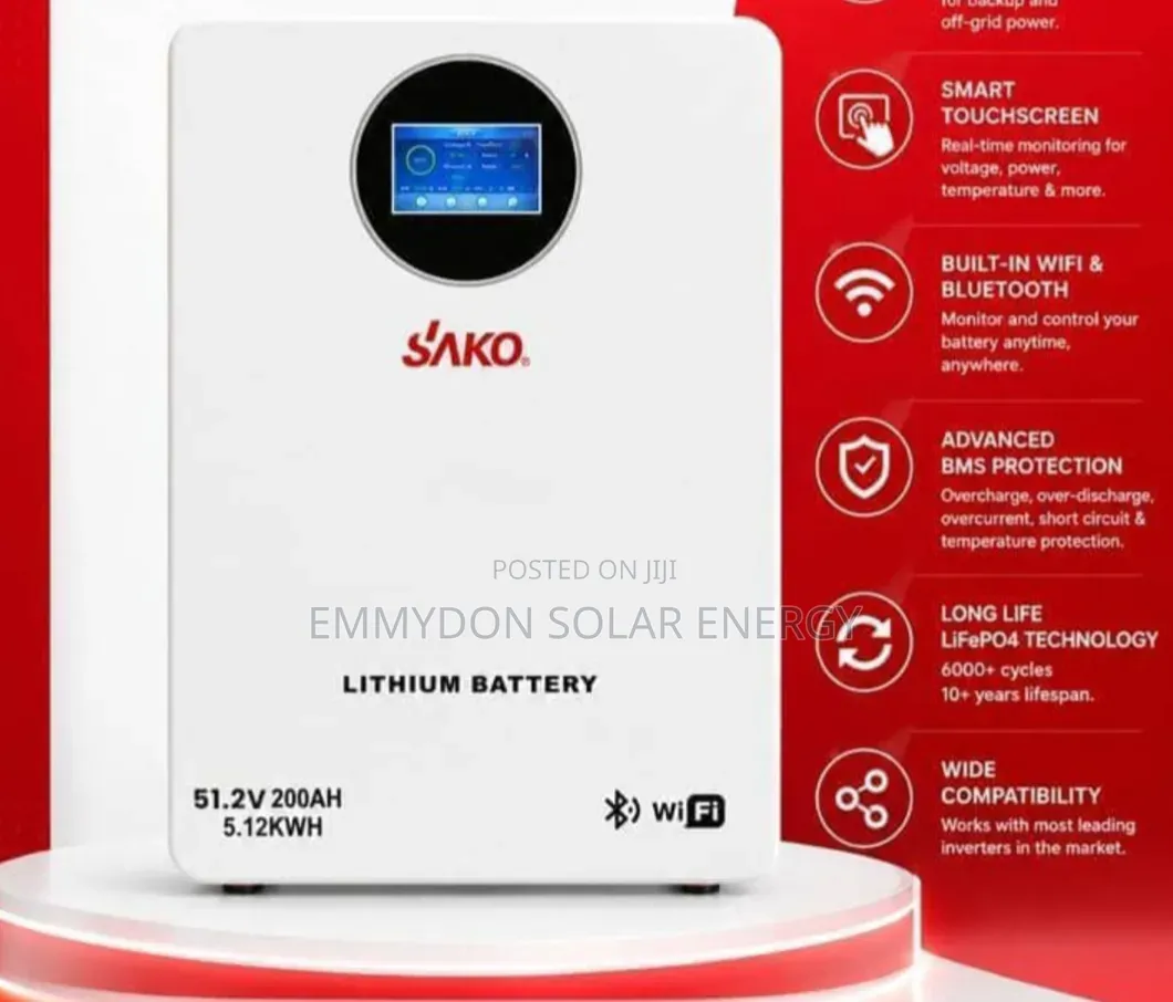 Sako 5kwh Lithium Iron Battery 24v With 4.2kva Inverter 24v