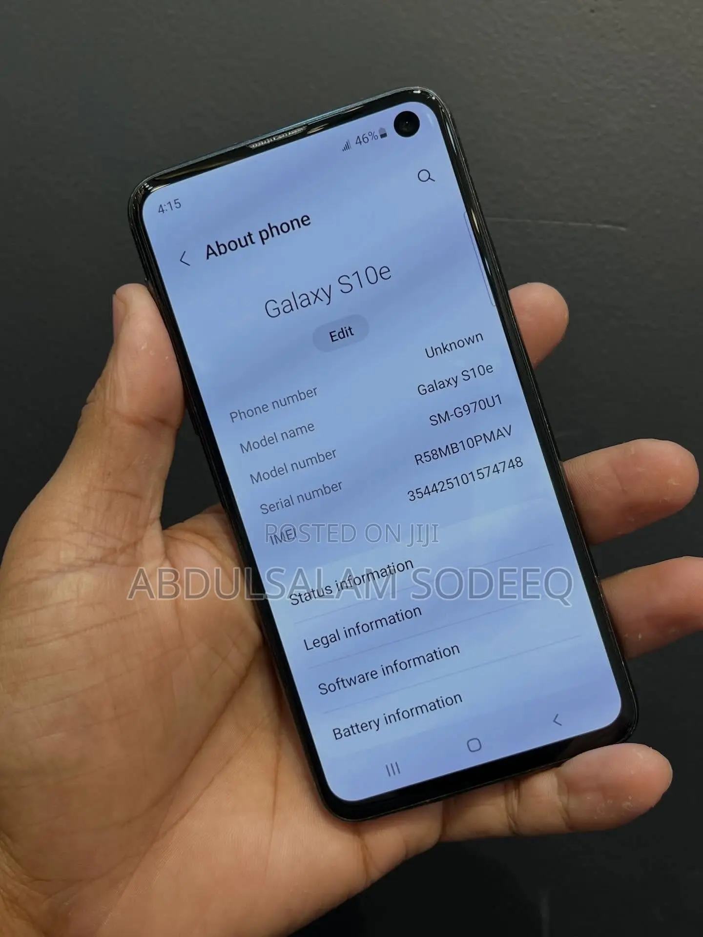 Samsung Galaxy S10e 128 GB Black